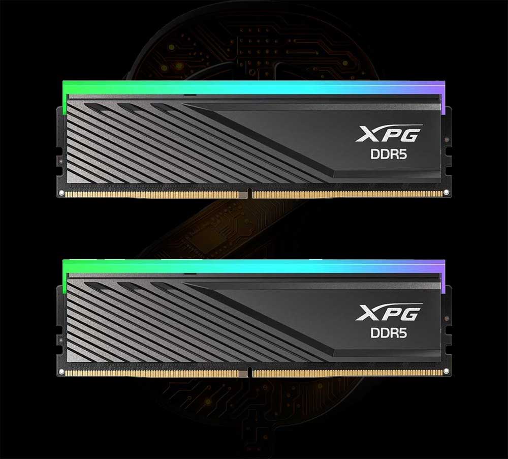   رم کامپیوتر DDR5 دو کاناله 6000MHz ای دیتا مدل XPG LANCER BLADE RGB BLACK ظرفیت 32 گیگابایت 