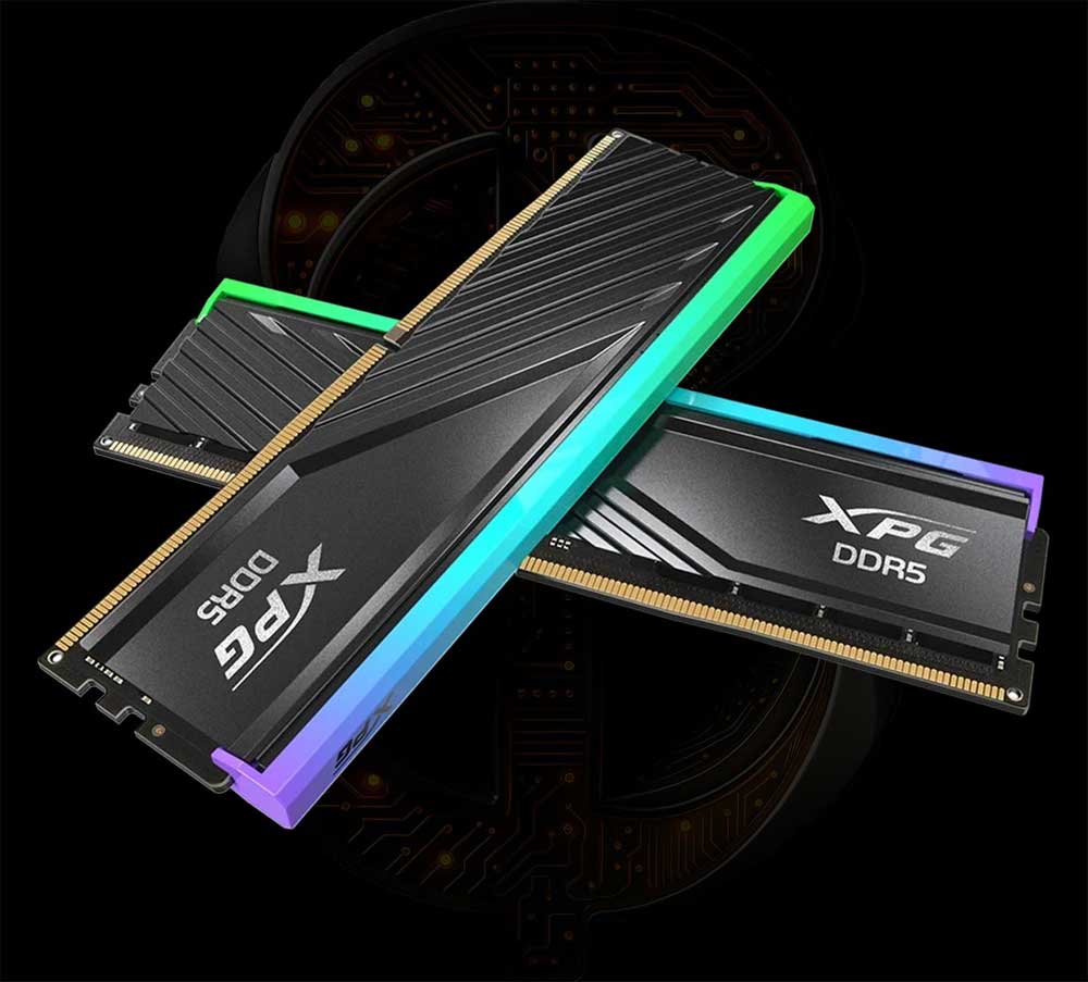  رم کامپیوتر DDR5 دو کاناله 6000MHz ای دیتا مدل XPG LANCER BLADE RGB BLACK ظرفیت 32 گیگابایت 