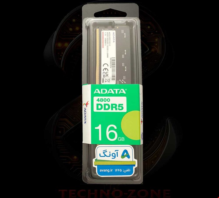 رم دسکتاپ تک کاناله ای دیتا مدل Premier 16GB 4800MHz CL40 DDR5