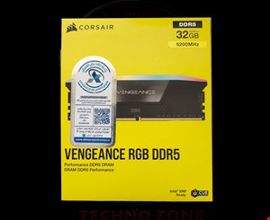 رم کورسیر VENGEANCE RGB DDR5 32GB (2x16GB) CL40 5200MHz