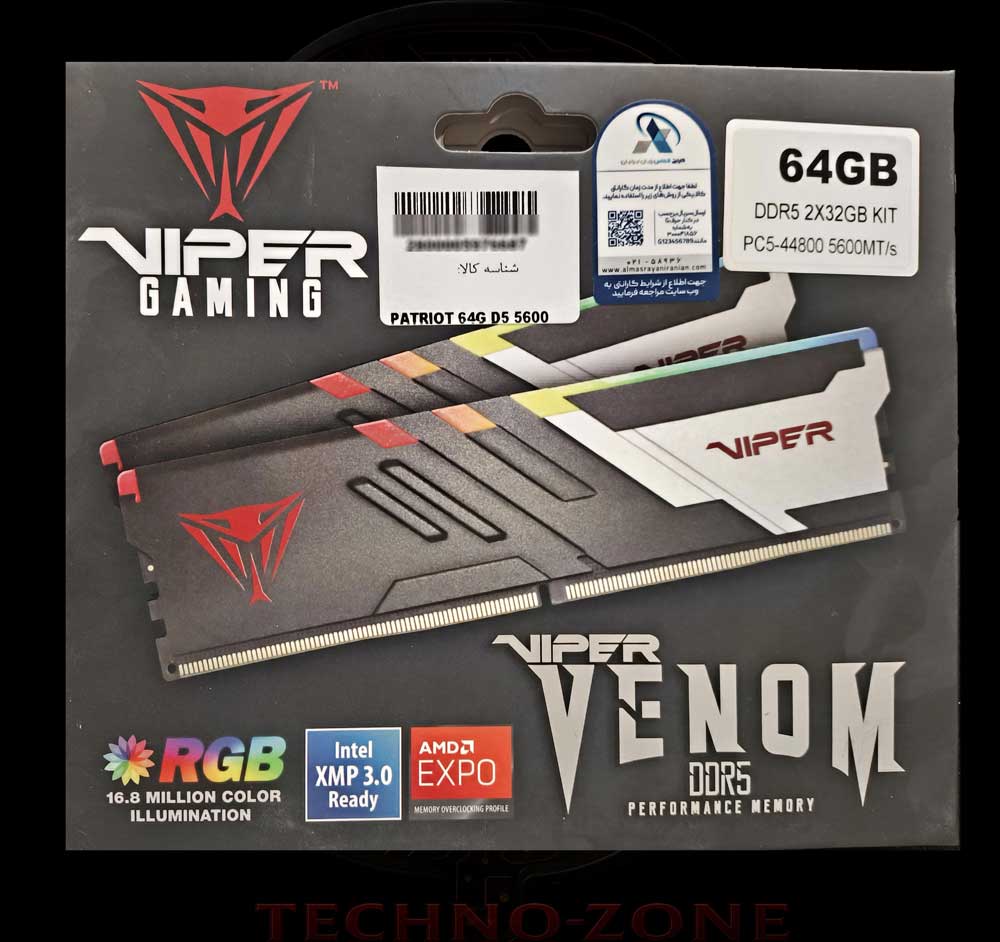 PATRIOT VIPER VENOM RGB 64GB (2x32GB)