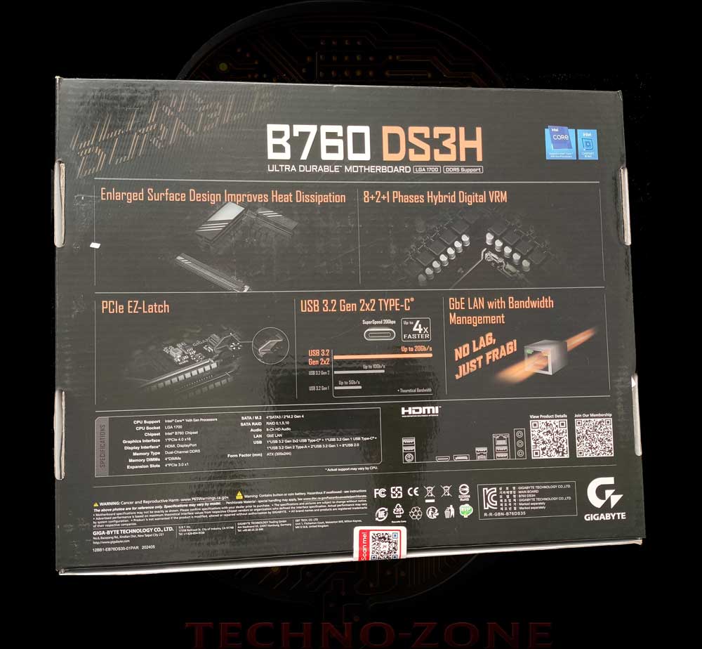  🧩 مادربرد Gigabyte B760 DS3H DDR5  